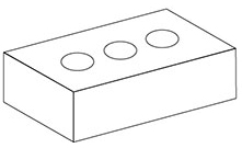 Modular brick line drawing