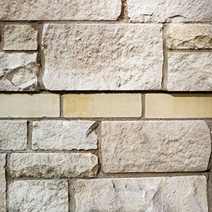 Photo of specific mixed masonry materials used in City Centre