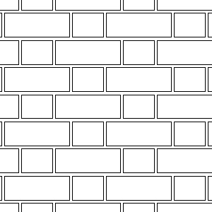 Flemish bond brick pattern